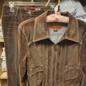 Guess pantsuit faux saude look